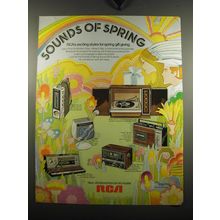 1971 RCA Radio, Phonograph and Tape Players Ad - Sounds of Spring