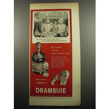 1955 Drambuie Liqueur Ad - No matter where you are - after dinner