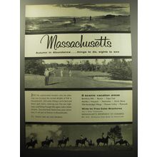 1957 Massachusetts Department of Commerce Ad - Autumn