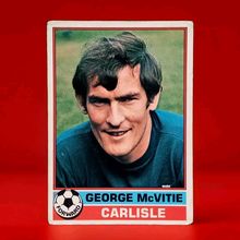 TOPPS FOOTBALL RED BACK 1977 Carlisle United #062 George McVitie
