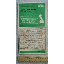 1979 OS Pathfinder map Sheet SK 06/16 Upper Dove Valley