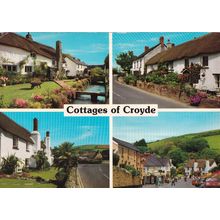 John Hinde Multiview Postcard Cottages of Croyde