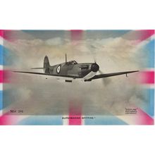 Supermarine Spitfire - World War II (WWII) areoplane postcard reprint Poster Can