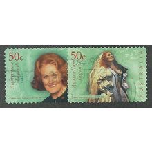 AUS 2004 (SET)(S/A) 'AUSTRALIAN LEGENDS' (2v) FINE USED (EBID48-015)