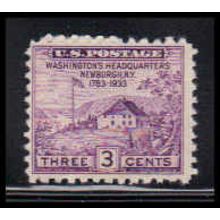 752 3c Washington's Hdqs Barely Clears MNH O4762