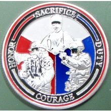 First Responders. Challenge Coin. 1.50" Silver Tone. 85b.