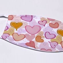 Pastel Hearts FLAT Face Mask[ ]