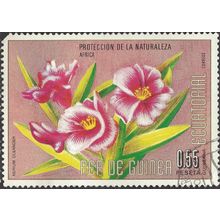 EQUATORIAL GUINEA, FLOWER, Nerium oleander, pink 1976, 0.55pta