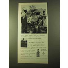 1970 Jack Daniel's Whiskey Ad - When Folks Retire