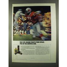 1972 Vitalis Hair Care Ad - 2 NFL Season Tickets