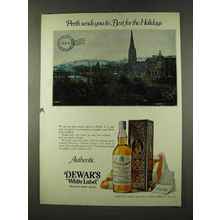 1973 Dewar's White Label Scotch Ad - Perth Sends Best