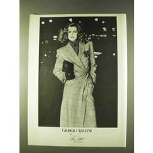 1979 Giogio Armani Fashion Ad - Lily Simon