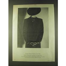 1979 Giorgio Armani Fashion Ad - Navy Coat