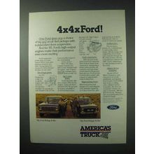 1985 Ford Pickup Trucks Ad - 4x4xFord