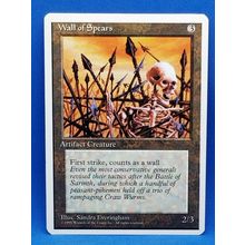 1995 Magic The Gathering 4th Edition #356 Wall of Spears C