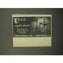 1951 Union-National Unite Night Stand Advertisement