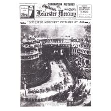Leicester Mercury 1937 Royal Coronation Newspaper Cover
