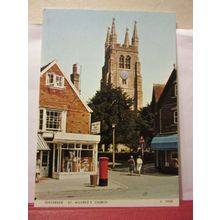 ST. MILDRED'S CHURCH, TENTERDEN, KENT unused vintage postcard by Judges /