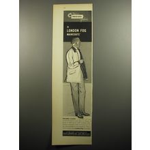 1957 Reeves Fabric Advertisement - London Fog Maincoats - Calibre Cloth