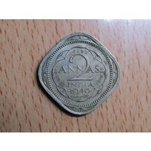India 1946 2 Anna Coin