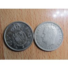 Spain 1982 Juan Carlos 50 Peseta Coin