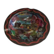 VTG Great Smokey Mountains Souvenir Ashtray MCM Decor Tennessee North Carolina