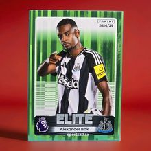 Panini Premier League 2025 Stickers Elite Parallel Green Alexander Isak 486