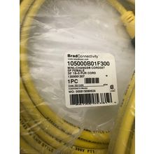 NEW BRAD WOODHEAD 105000B01F300 PROXIMITY SWITCH CABLE 30',EM