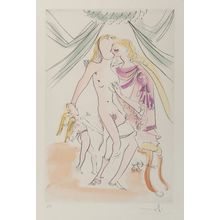 Salvador Dali (1904-1989). Venus, Mars, et Cupidon, from Hommage à Albrecht Dure