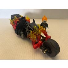 Official LEGO Marvel Ghost Rider Minifigure and Motorcycle Loose Set