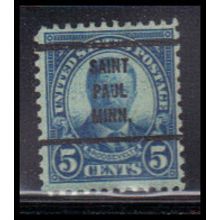Used 637 5c Theodore Roosevelt Fine PreCnx KA8350