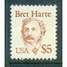 Used 2196 $5 Bret Harte Fine (MNG) NA1600