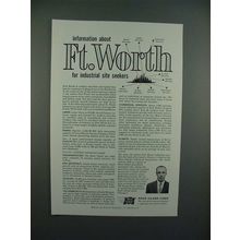 1960 Rock Island System Railroad Ad - Ft. Worth