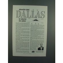 1960 Rock Island System Railroad Ad - Dallas