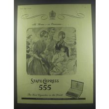 1954 State Express 555 Cigarettes Advertisement