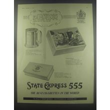 1954 State Express 555 Cigarettes Ad - State Express 555 the best cigarettes
