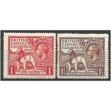 1924 Wembley Pair SG430-431 Mounted Mint ... .