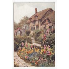 Anne Hathaway's Cottage Stratford-on-Avon W Carruthers Art Postcard 3914