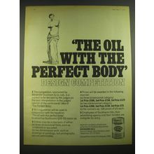 1968 Duckhams Oils Ad - The oil with the perfect body design competition