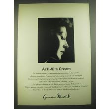 1968 Gemaine Monteil Acti-Vita Cream Advertisement