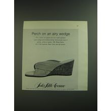 1974 Saks Fifth Avenue Shoes Ad - Perch on an airy wedge