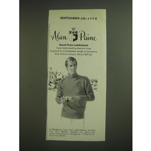 1974 Alan Paine Ascot Advertisement - Ascot Pure Lambswool