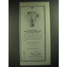1974 Brooks Brothers Cotton Oxford Shirts Advertisement - From our workrooms