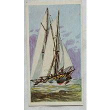 1961 Cooper's Tea card Transport through the ages No. 25 Trading Schooner