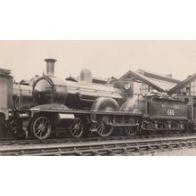 Southern Railways 666 Train At Unidentified Station Vintage Photo