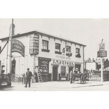 The Fir Trees Pub Wanstead in 1905 Essex Billiards Sign Postcard