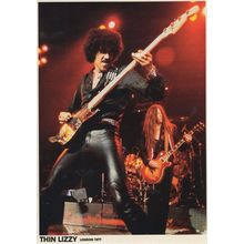 Thin Lizzy Live In Concert London 1977 Postcard