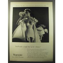 1953 Warner's Merry Widow Corselette Ad - You'll make a single line speak