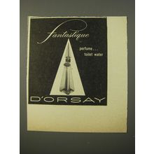 1954 D'Orsay Fantastique Perfume Advertisement