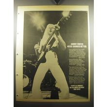 1974 Johnny Winter Saints & Sinners Album Ad - Never sounded better